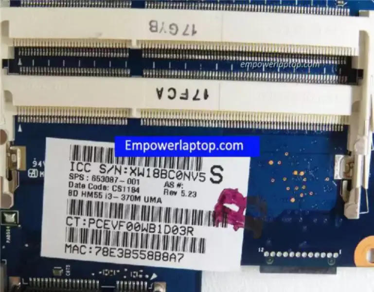 HP 653087-001 G6-1000 Hauptplatine
