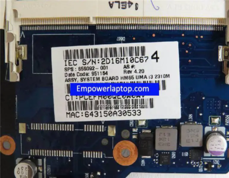HP 656092-001 DM4-2000 DM4T-2000 Hauptplatine