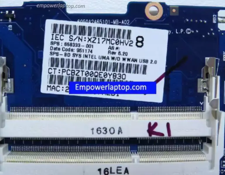 HP 4430S 4431S 658333-001 Hauptplatine