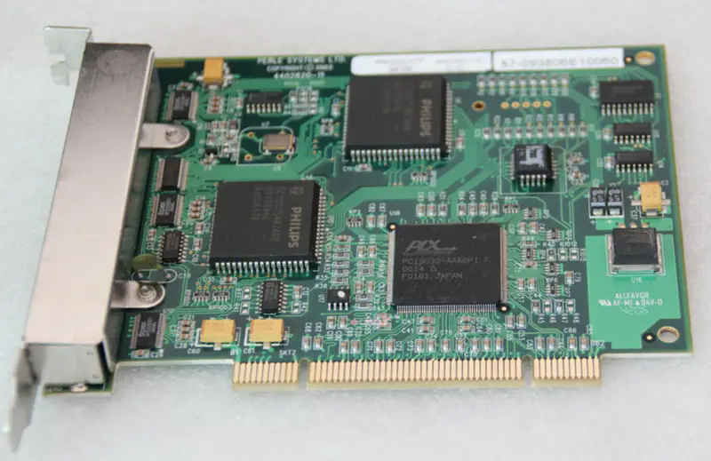 PERLE SYSTEMS LTD COPYRIGHT 4402820-11 PRODUKT 6602820-10 Industrie-Motherboard