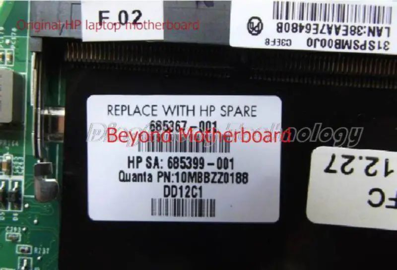 HP 685399-001 Hauptplatine für ENVY14