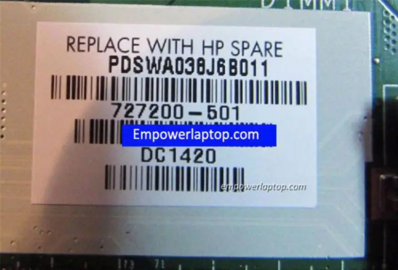 HP 14 TOUCHSMART A6-5200 727200-501 Hauptplatine