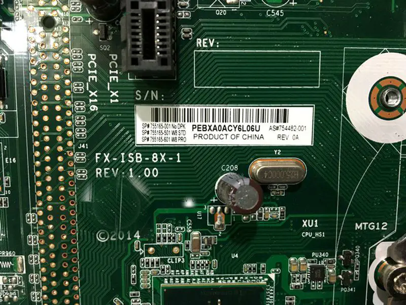 HP ProDesk 280 G1 754482-001 FX-ISB-8X-1 Motherboard 755165-001 755165-501 755165-601