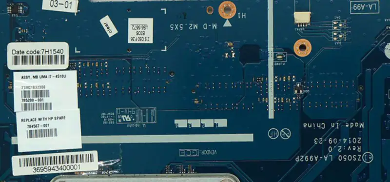 HP 15-R 784567-001 784567-501 784567-601 LA-A992P I7-4510U Laptop-Motherboard