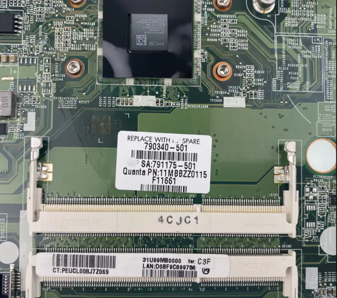 HP 15-N 15-F 790340-001 790340-501 790340-601 791175-501 E1-6010 DA0U99MB6C0 Motherboard