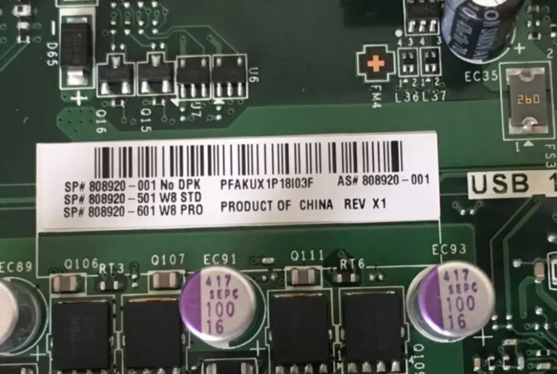 HP PAV 550 ENVY 750 808920-001 MS-7906 Hauptplatine