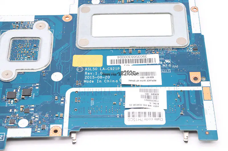 HP 15-AC 828187-601 828187-001 828187-501 ASL50 LA-C921P Motherboard mit I5-6200U
