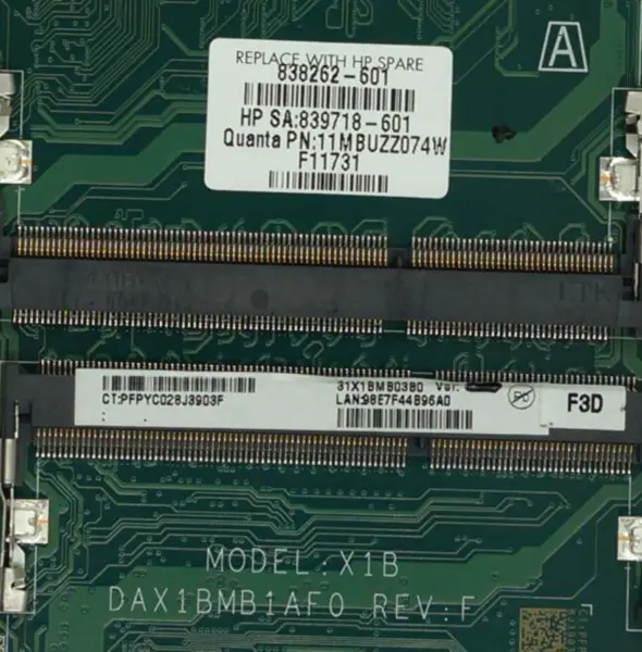HP 17-S 838262-601/001 839718-601 DAX1BMB1AF0 Hauptplatine