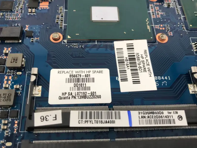 HP 15-AX 15-BC 856679-001 856679-501 856679-601 DAG35AMB8E0 Hauptplatine
