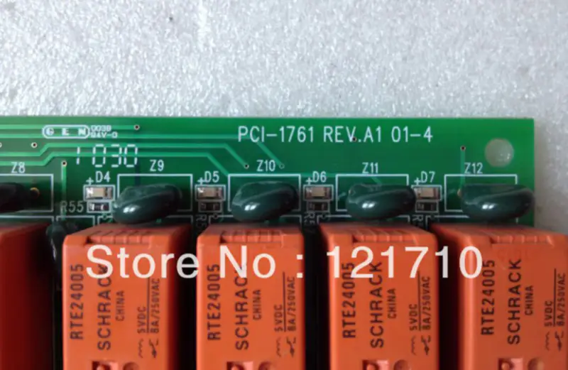 Advantech PCI-1761 REV.A1 01-4 DAQ-Karte 8-Kanal-Relais-Aktor und 8-Kanal isolierter digitaler Eingang Industrie-Motherboard
