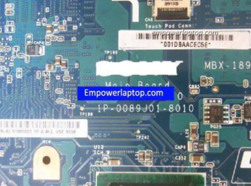 Sony VGN-FW A1568977C MBX-189 M762 1P-0089J01-8010 Hauptplatine
