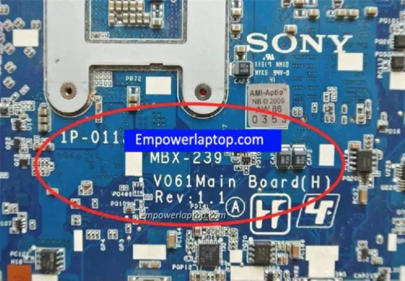 Sony VPC-CB MBX-239 A1848532A 1P-0113201-8011 Hauptplatine