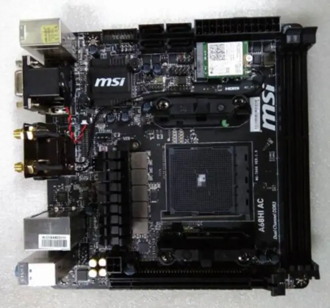 MSI A68HI AC FM2+ Mainboard unterstützt WIFI HTPC mini-ITX