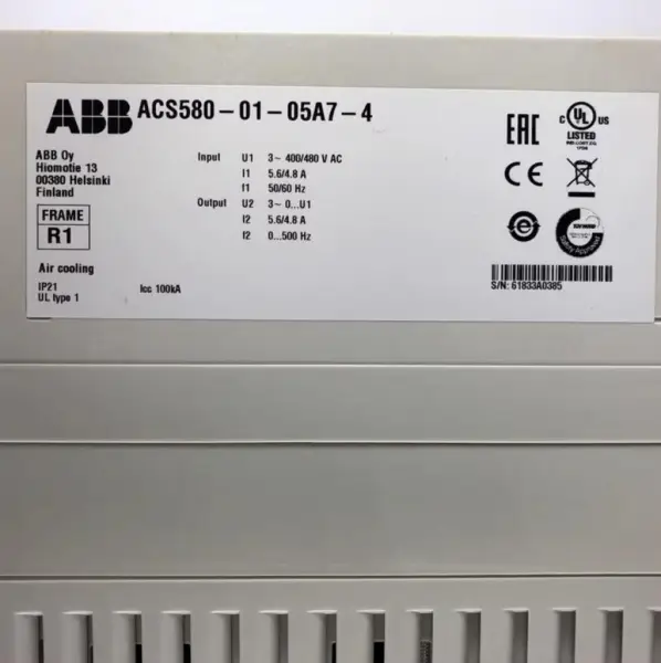 ABB ACS580-01-05A7-4 Wechselrichter