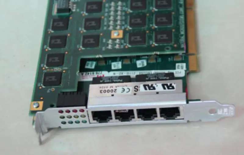 NMS AG4000 32DSP 4E1-PCI 5640-REV.10 5630-REV.A3 Sprachkarte