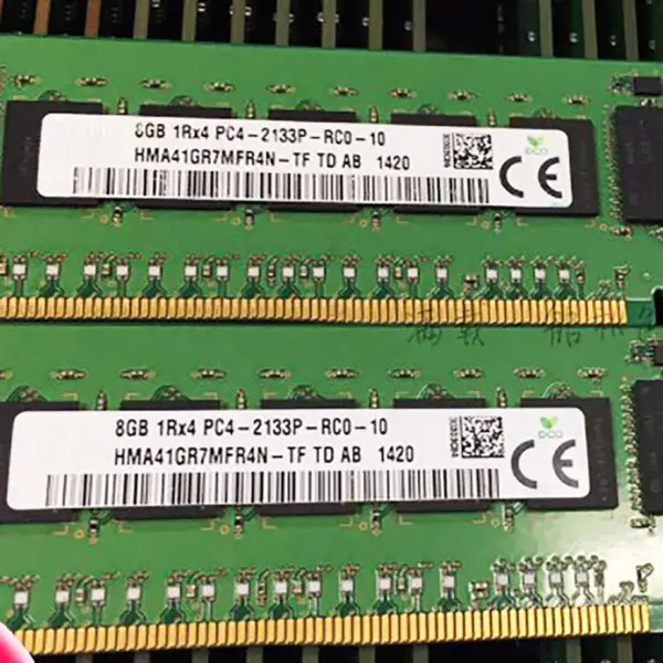 2pcs Hma41gr7mfr4n-tf Ram für Sk Hynix 8gb Ddr4 2133mhz Ecc Reg 1rx4 Pc4-2133p Server Speicher