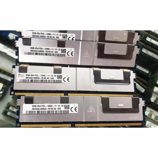 2pcs Hmt84gl7amr4a-pb Ram für Sk Hynix 32gb Ddr3l 1600mhz 4rx4 Pc3l-12800l Server Speicher