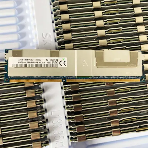 2pcs Hmt84gl7amr4a-pb Ram für Sk Hynix 32gb Ddr3l 1600mhz 4rx4 Pc3l-12800l Server Speicher