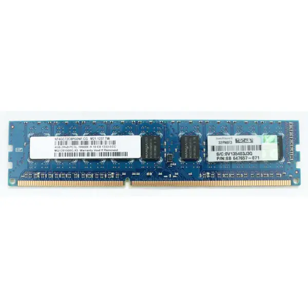 Server Speicher für Hp 647907-b21 647657-071 4gb 2rx8 Pc3l-10600e Ddr3 1333 Ecc