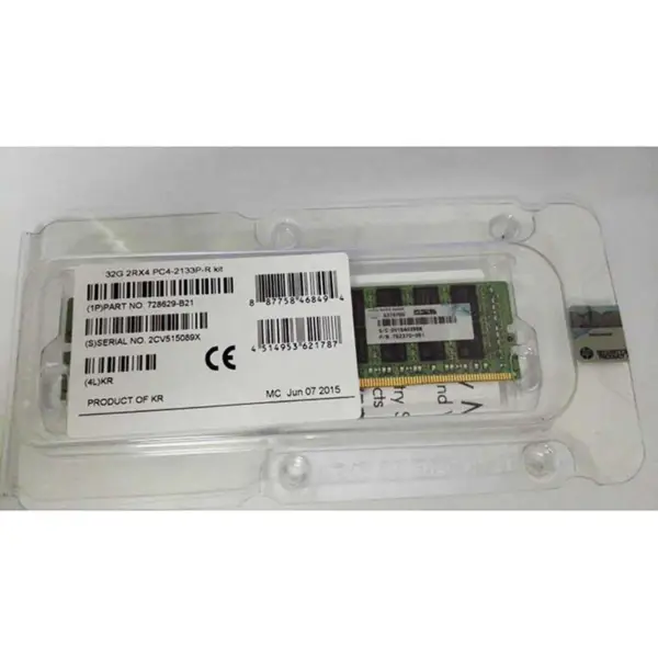 728629-b21 752370-091 Ram 32gb Ddr4 2133 2rx4 Pc4-2133 Server Speicher