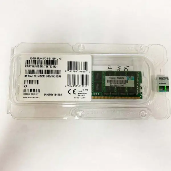 774175-001 774174-001 752372-081 726722-b21 Ram 32gb 4rx4 Ddr4 2133 Ecc Lrdimm Server Speicher