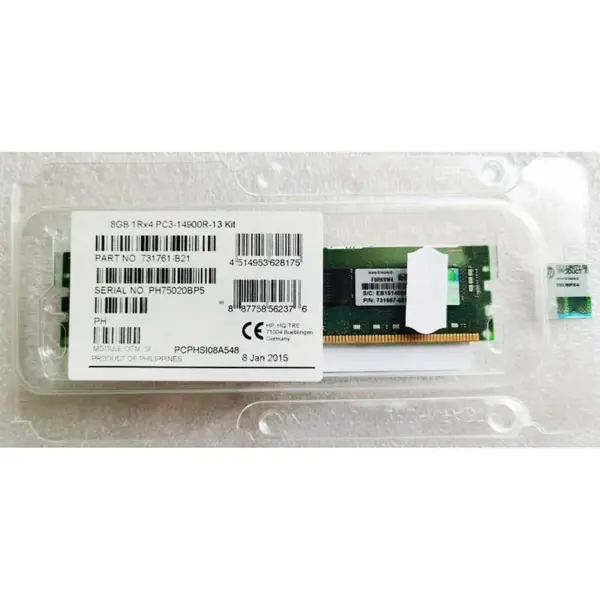 731761-b21 731657-081 735303-001 Ram 8gb Ddr3 1866 1rx4 Pc3-14900r Server Speicher