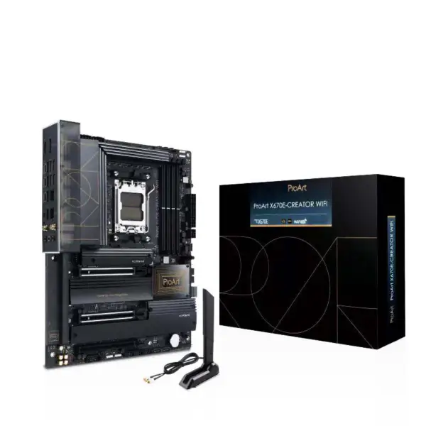 Proart X670e-creator Wifi Sockel Am5 Motherboard für 7000 Serie Desktop Prozessoren