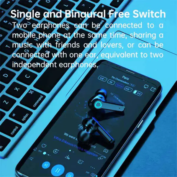 Amazons Hot Sale M19 Tws 5.0 Sport Earbuds Noise Cancelling Ear Buds Wireless Bt 5.1 Kopfhörer Kopfhörer mit Mikrofon