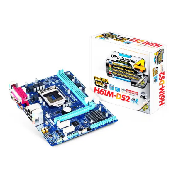 Grafikkarte Motherboard H61 Ddr3 Lga1155 I3 I5 I7 Sata2.0 1333 Dram H61m Ds2