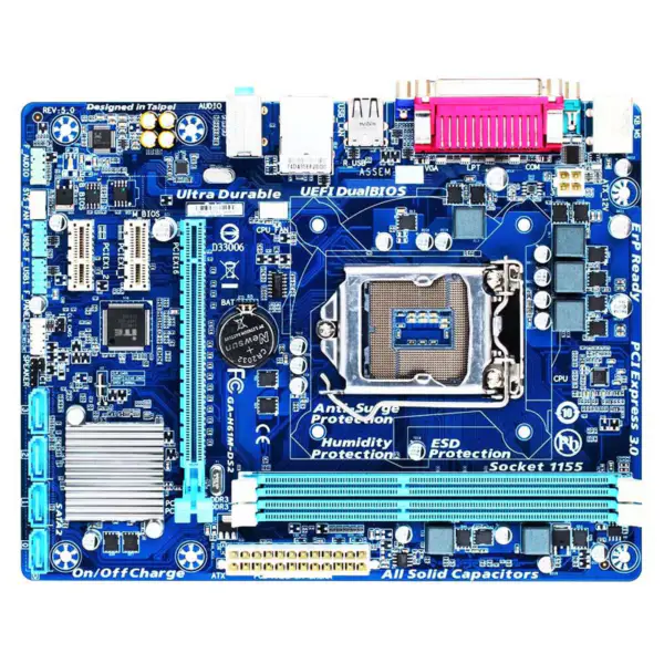 Grafikkarte Motherboard H61 Ddr3 Lga1155 I3 I5 I7 Sata2.0 1333 Dram H61m Ds2