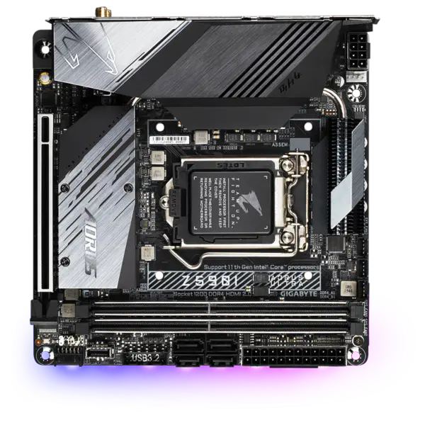 Ga Gaming Z590m Lga 1200 Z590 Mini Itx Motherboard 10. 11. Gen Z590i Aorus Ultra