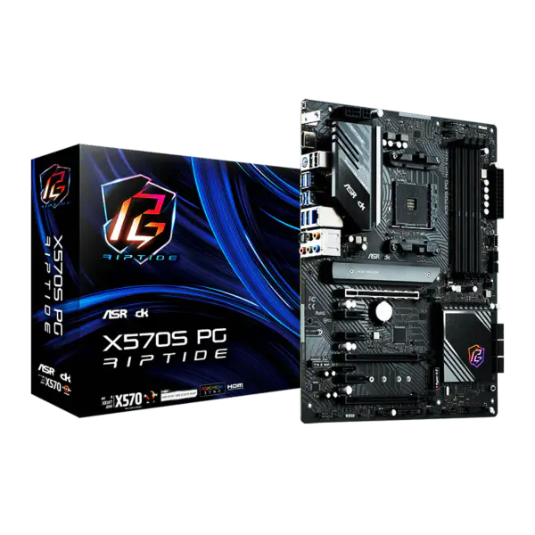 AsRock Motherboard Am4 2000 3000 4000 G-series 5000 und 5000 G-series X570s Pg Riptide