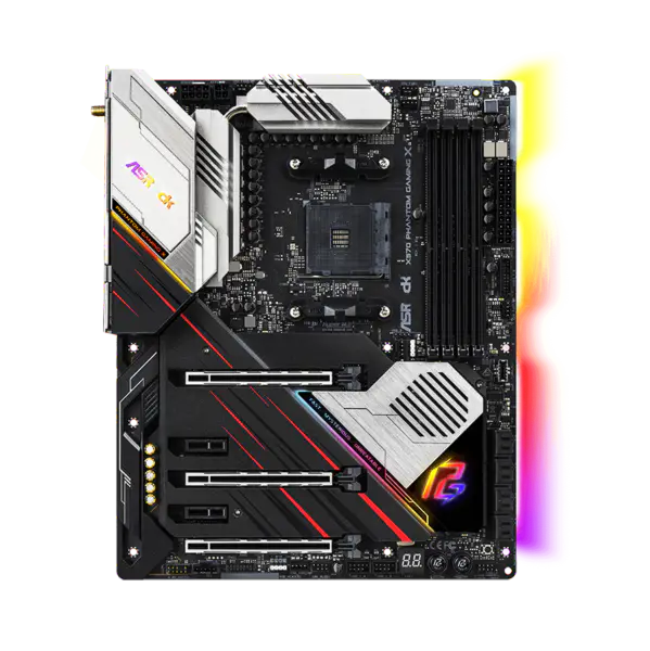 AsRock Motherboard Am4 Sockel 2000 3000 4000 G-Serie 5000 und 5000 G-Serie Cpu X570 Phantom Gaming X