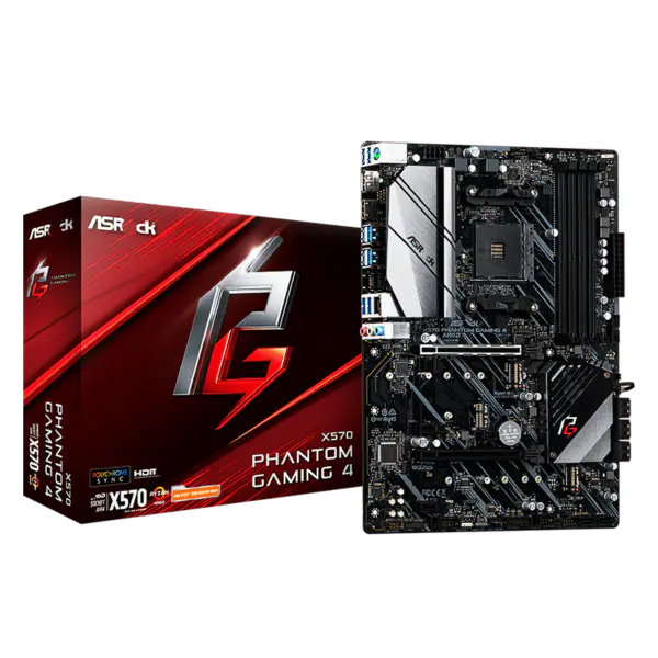 AsRock Motherboard Am4 Sockel 2000 3000 4000 G-Serie 5000 und 5000 G-Serie Cpu X570 Phantom Gaming 4