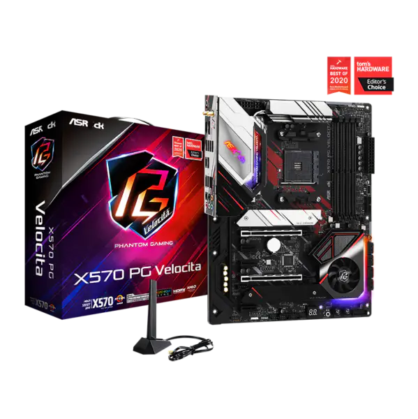 AsRock Motherboard Am4 Sockel 2000 3000 4000 G-Serie 5000 und 5000 G-Serie Cpu X570 Pg Velocita