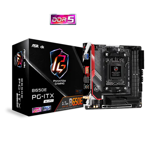 AsRock Itx Motherboard B650e Pg-itx Wifi Ddr5 Am5 Unterstützung Cpu 7950x 7900x 7700x 7600x