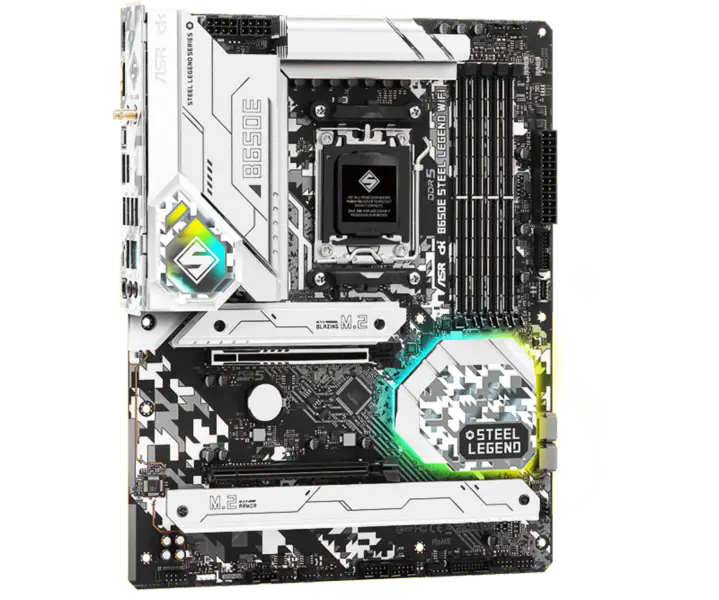 AsRock Atx Motherboard B650e Steel Legend Wifi Ddr5 Am5 Unterstützung Cpu 7950x 7900x 7700x 7600x