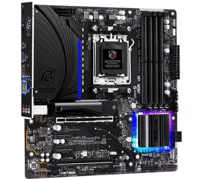 AsRock M-atx Motherboard B650e Steel Legend Wifi Ddr5 Am5 Unterstützung Cpu 7950x 7900x 7700x 7600x