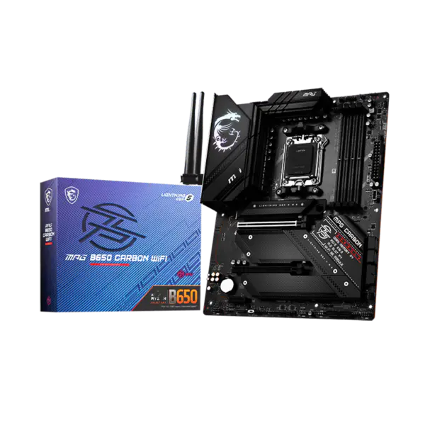 Ms Atx Motherboard Mpg B650 Carbon Wifi Ddr5 Am5 Unterstützung Cpu 7950x 7900x 7700x 7600x B650