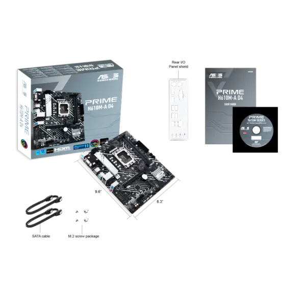 Asus H610 H610i H610m Motherboards Unterstützung I5 12400 Ssds M.2 Lga 1700 Motherboard Prime H610m-a D4 Ddr4
