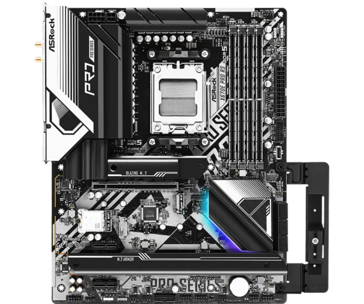 Asrock X670 X670e Motherboards Am5^5 Unterstützung 7000 Serie Prozessor Sockel Am5 Motherboard X670e Pro Rs Ddr5