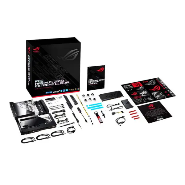 Asus Rog Maximus Z690 Extreme Glacial Motherboard Unterstützt Speicher D5 Cpu 12900k Intl Z690 Lga1700 Asus Motherboard