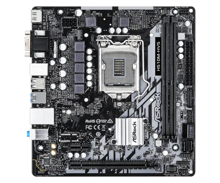 Asrock H510m-hvs Office Game Motherboard Unterstützt Cpu 10500 10400 11400f Intl H510/lga 1200 H510m Hvs