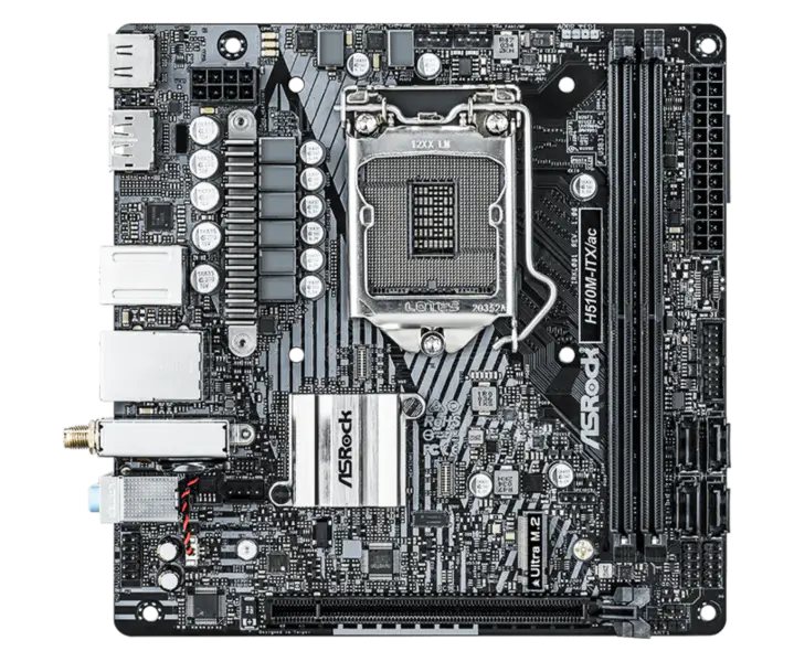 Asrock H510m-itx/ac Mini Motherboard Gaming Motherboard Unterstützt Cpu 10500 10400 11400f Intl H510 Lga 1200