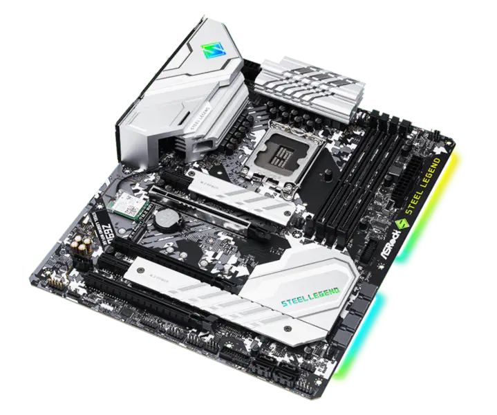 Asrock Z690 Steel Legend Wifi6 D5 Steel Legend Motherboard Unterstützt Speicher Ddr5 Cpu12700/12900 Intl Z690 Lga1700