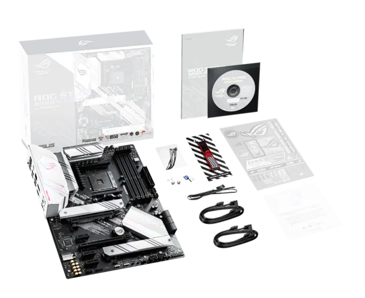 Rog Strix B550-a Gaming Blowing Snow Gaming Motherboard unterstützt Cpu 3700 X5600x 5800x und B550socket Am4