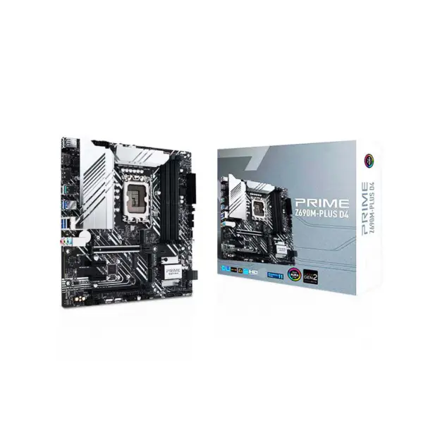Prime Z690m-plus D4 Motherboard Unterstützt Cpu 12700/12700kf Intl Z690 Lga 1700 10+1 Dr Mos Stromversorgungsmodul