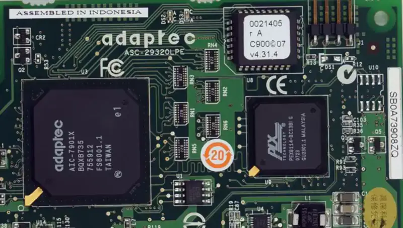 Adaptec ASC-29320LPE SCSI Low Profile Card Industrie-Motherboard