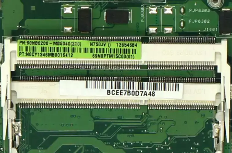 Asus N750JV Hauptplatine