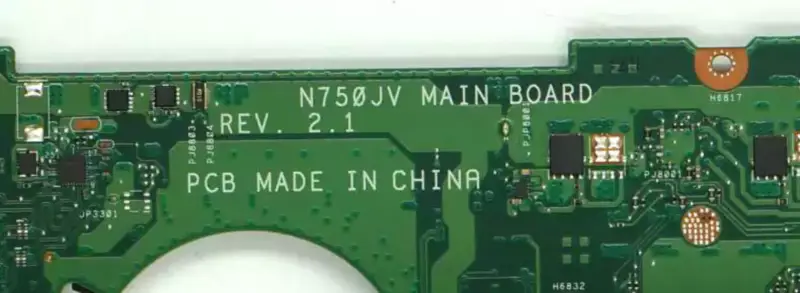 Asus N750JV Hauptplatine